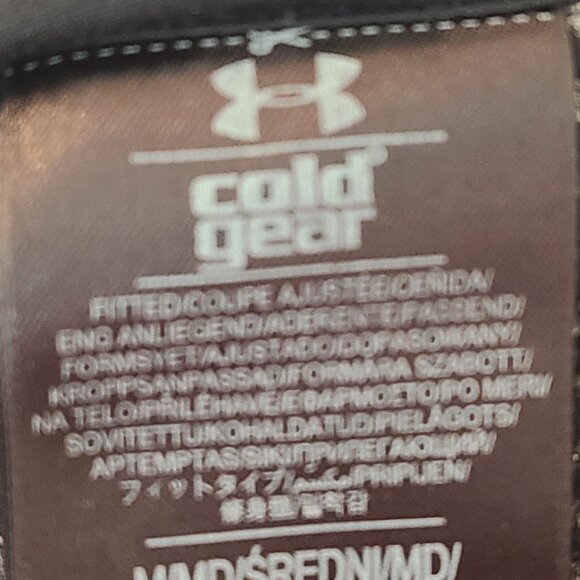 Under Armour ColdGear Zip Jacket Womens Size Black Running Workout Black Size M - Picture 7 of 8